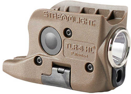 Streamlight TLR-6 HL G Rechargeable High-Lumen Weapon Light with Green Laser for Glock 42/43/43x/48 Flat Dark Earth